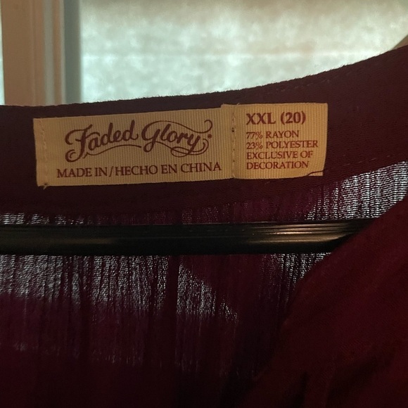 Faded glory boho💗 dress, size XXL 20 - Picture 3 of 5